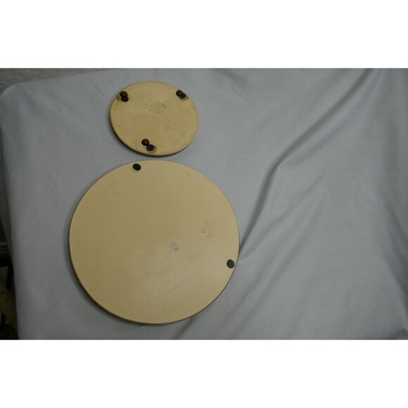 Vintage 60s Lucite Deviled Egg Plate Tray Trivet Set Holds 10 Mid Century Rustic - Picture 8 of 8